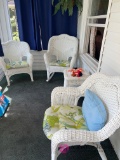 Front porch five piece wicker set always kept inside