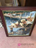 Framed dog picture