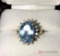 14k blue stone ring