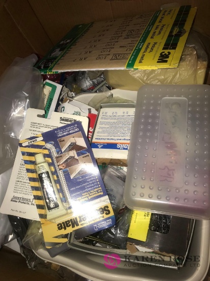 assorted repair supplies