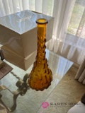 Orange vase 15 in tall