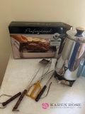 Coffee pot roasting pan and miscellaneous in B3