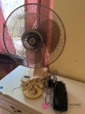 Telephones and fan in B4