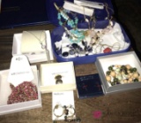 Assorted costume jewelry