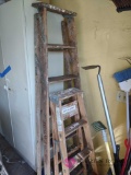 4 ft and 6 ft wood step ladders