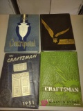1950s Craftsman yearbooks and Central Catholic yearbook