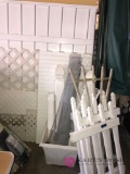white fence parts