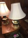 Pair table lamps