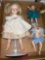 three fairy porcelain dolls