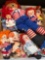 10 Raggedy Ann & Andy cloth dolls