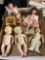 Six porcelain dolls