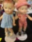 12 and 13 inch composite vintage dolls