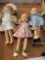 9 inch composite dolls two are marked Effanbee patsy style dolls