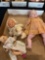 Three vintage plastic baby dolls one marked