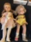 12 and 13 inch vintage dolls one marked Petite