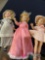 six 11 in vintage dolls unmarked