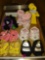 6 Build A Bear pairs of doll shoes and hangers