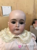 21 in vintage porcelain doll