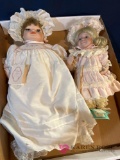 12 and 10 in porcelain dolls baby Jessica and Tiffany