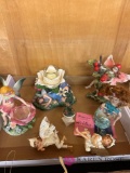 Six collectible fairy figurines