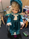 15 inch porcelain doll May time in winter