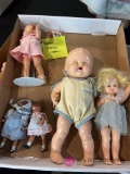 Five vintage baby dolls baby patsy ideal doll