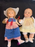 two vintage effanbee 9 in dolls