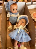 Vintage 8 inch twin boy and girl effanbee babies