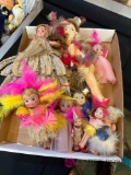 Nine vintage CARNICAL CELLULOID dolls babies