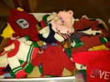 large lot of doll sweaters