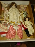 4 to 7 inch porcelain dolls