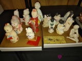 lot of 4-in to 8 in ceramic figurines