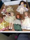 Lot of seven miscellaneous 5 inch dolls