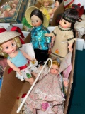 Four Madame Alexander dolls with tax