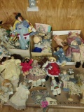 approximately 20 assorted cloth dolls