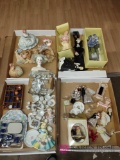 miniature dishes, ornaments,and doll figurines