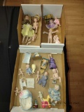 small porcelain doll lot some are jointed