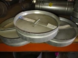 three 10-in galvanized ceiling dampers