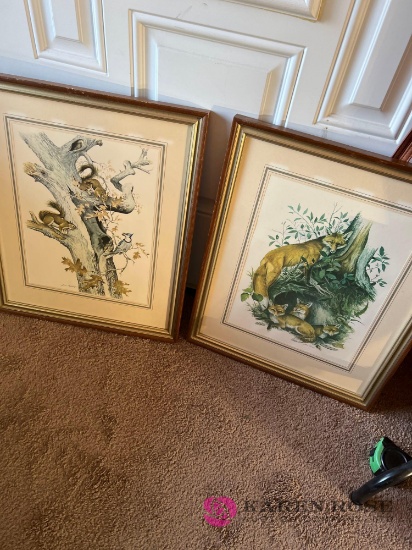 Two framed pictures by James Lockhart
