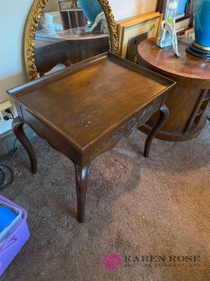 27 x 24 in Baker end table