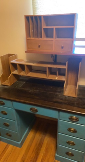 Desk and cabinets