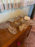 Clear glass dishes