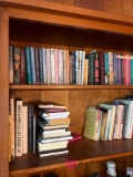 Two shelves of books