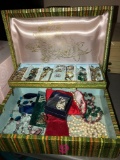 Jewelry box with costume jewelry