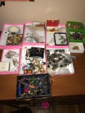 Assorted costume jewelry