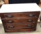 Antique marble top commode 3- drawers