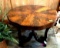 Antique wooden round table