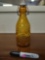 Amber milk bottle