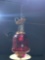 Antique Cranberry Hanging red glass lamp