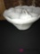 Milk glass punch bowl